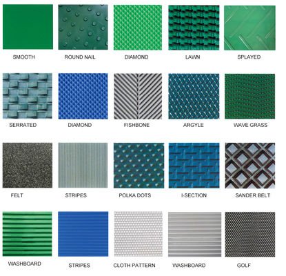 comprar La banda transportadora del modelo del PVC lleva - la banda transportadora superior áspera resistente en diversos colores negros/azules verdes está disponible online manufacture