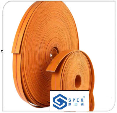 comprar Cinturón transportador industrial de lona amarilla de color naranja online manufacture