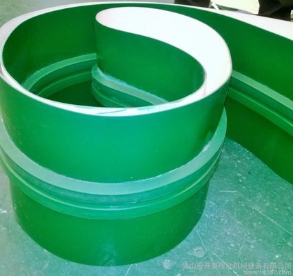 comprar banda transportadora da alta temperatura brillante lisa verde de la categoría alimenticia de la banda transportadora del PVC de 3m m online manufacture