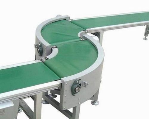 comprar Curva blanca azul de la vuelta del pvc del verde banda transportadora de 90 grados banda transportadora de 180 grados online manufacture