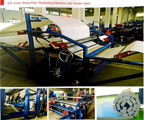 comprar Cadena de producción de la hoja de la espuma de la seguridad EPE aire - tipo funcionamiento continuo del calentador online manufacture