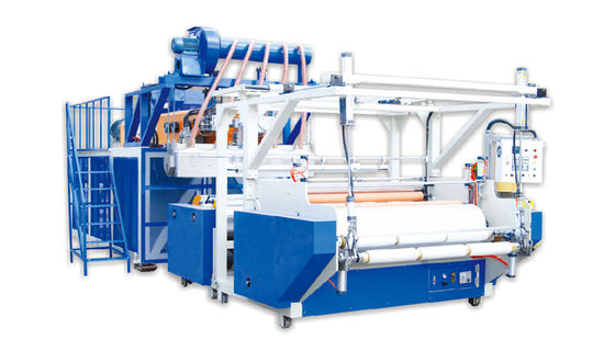 comprar 3 capas de estiramiento de la película de la máquina 1500m m PE de estiramiento de películas de la máquina plástica del rodaje online manufacture
