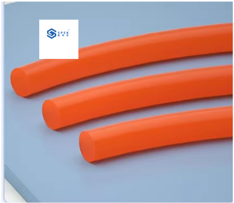 Comprar Naranja sólido PU liso -cinta transportadora redonda online manufacture