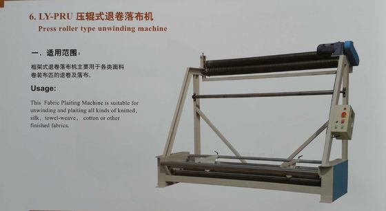 comprar Presione el tipo aprestadoras del paño el desenrollar 0 del rodillo - la velocidad 100m/Min online manufacture