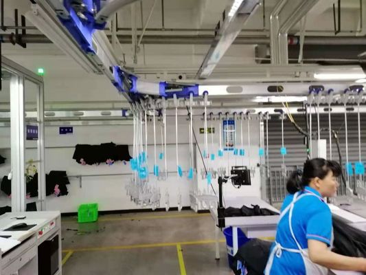 comprar Sistema manual de la ejecución de la ropa de los sistemas del almacenamiento del transportador de Veirical de múltiples capas online manufacture