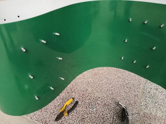 Estándar de la banda transportadora FDA del Pvc de la categoría alimenticia con los agujeros