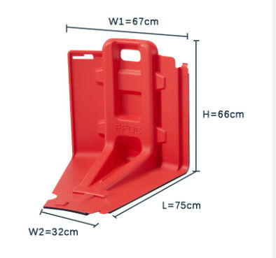 Nuevo diseño de marca roja barrera contra inundaciones para la construcción detener el agua y las inundaciones