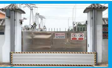 aleación de aluminio elevando tres puertas de protección de inundación deflector