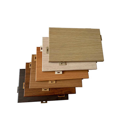 Panel de aluminio con aspecto de madera acústica para revestimiento de puertas de oficina y sistemas de pared