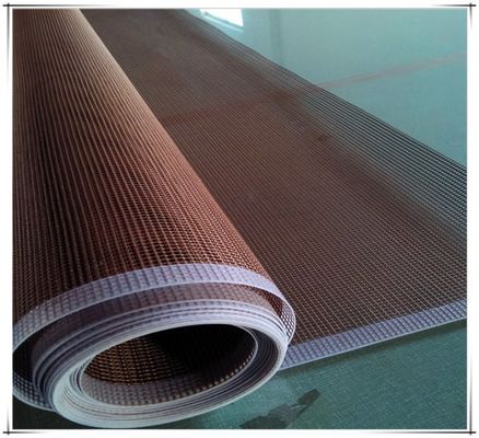 Banda transportadora más seca ULTRAVIOLETA de Tan Brown  Mesh para la tinta ULTRAVIOLETA del pegamento ULTRAVIOLETA