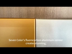 Veneer de aluminio de fluorocarbonos para fachadas de edificios