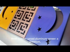 Veneer de aluminio tallado único personalizado para proyectos arquitectónicos modernos